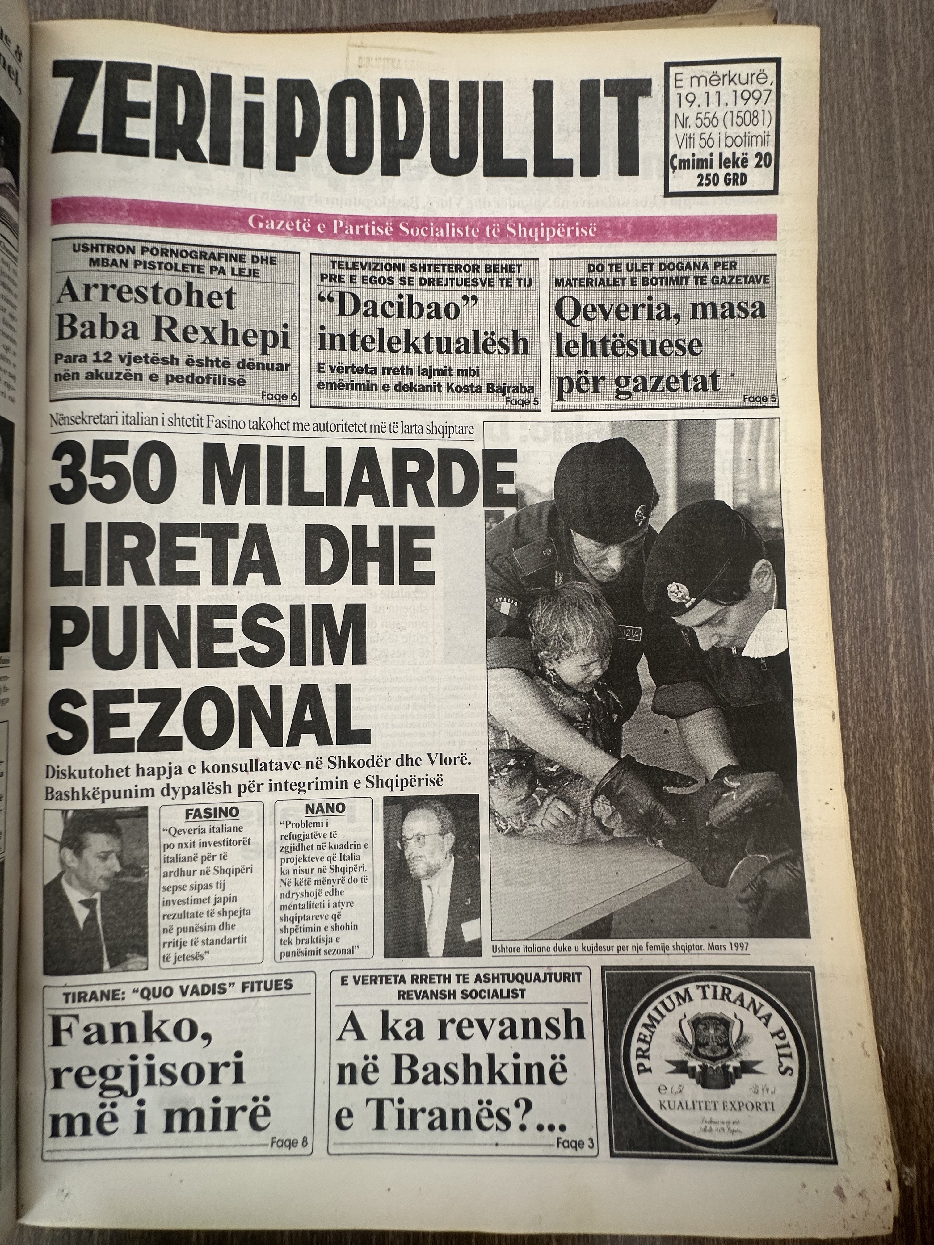 Zëri i Popullit 1997-11-19